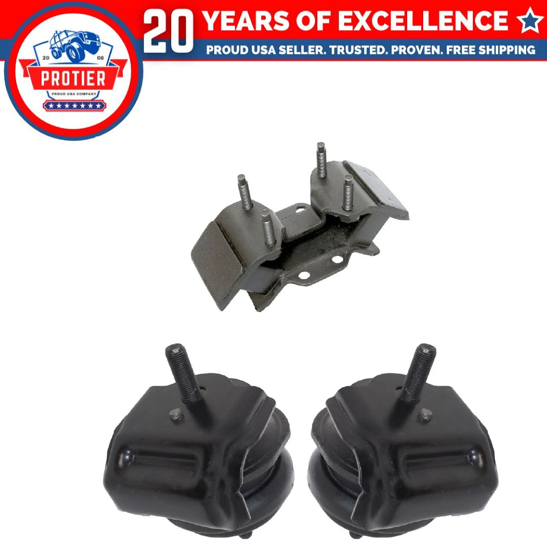Engine Motor & Trans Mount for 1993-1997 Lexus GS300 3.0L Set 3PCS Replaces 6B93BC-57