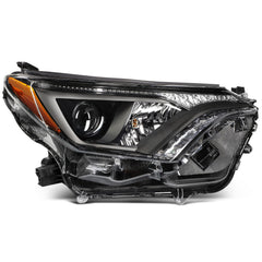 For 2016-2018 Toyota RAV4 Halogon Type Black Housing Headlights Assembly L+R