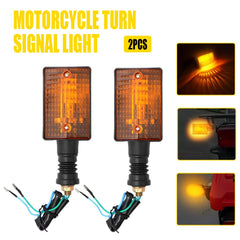 2PCS Turn Signal Lights Indicator Lamps For Yamaha XT350 XT250 XT550 XT600 FZ750