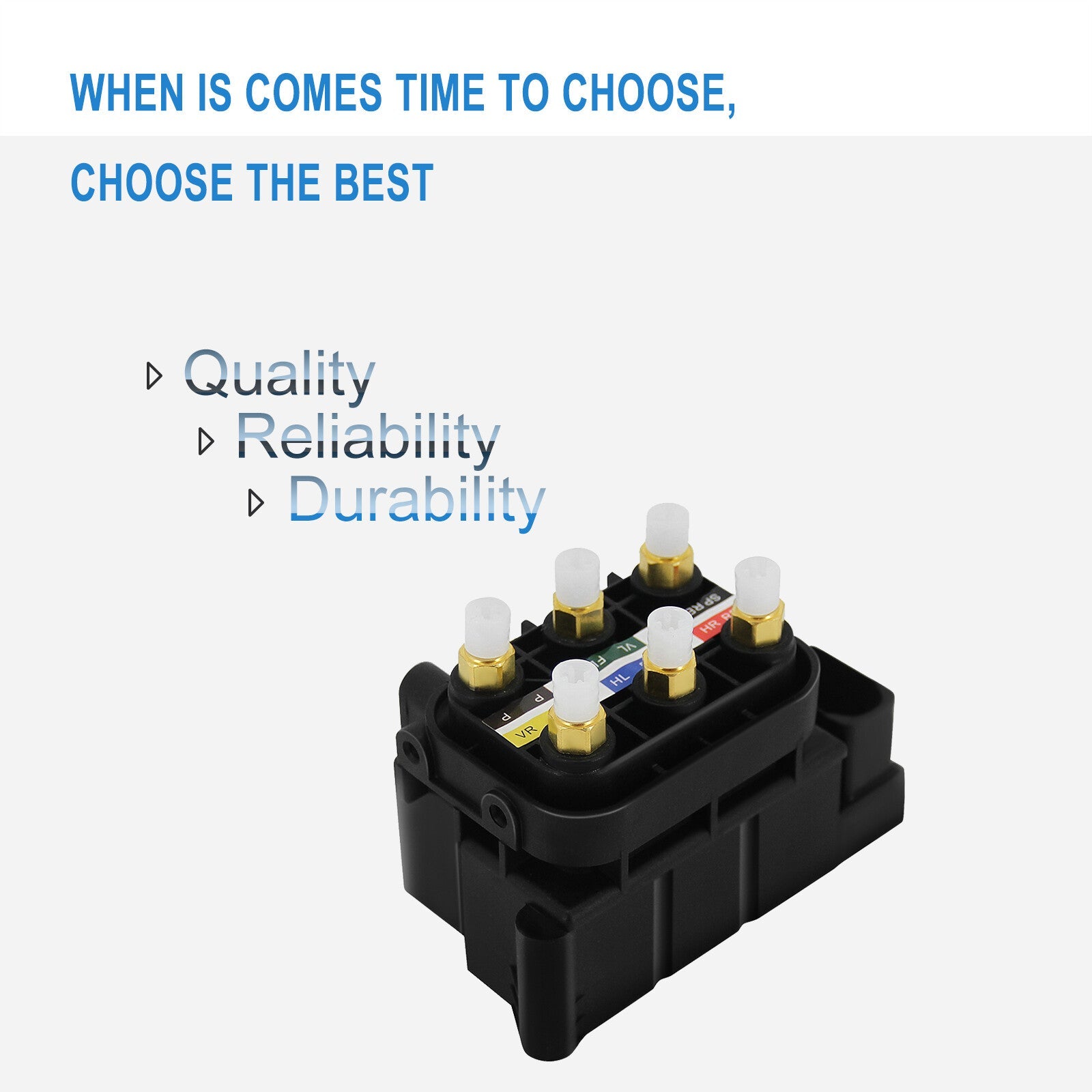 Fits A6 A8 Allroad Quattro S8 Audi A6 S6 Air Suspension Solenoid Valve Block 6B93BC-57