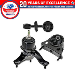 Fits 2001-2003 Toyota Highlander 2.4L 4WD Motor Mount Set 3pcs : A7299 A4212 6B93BC-57