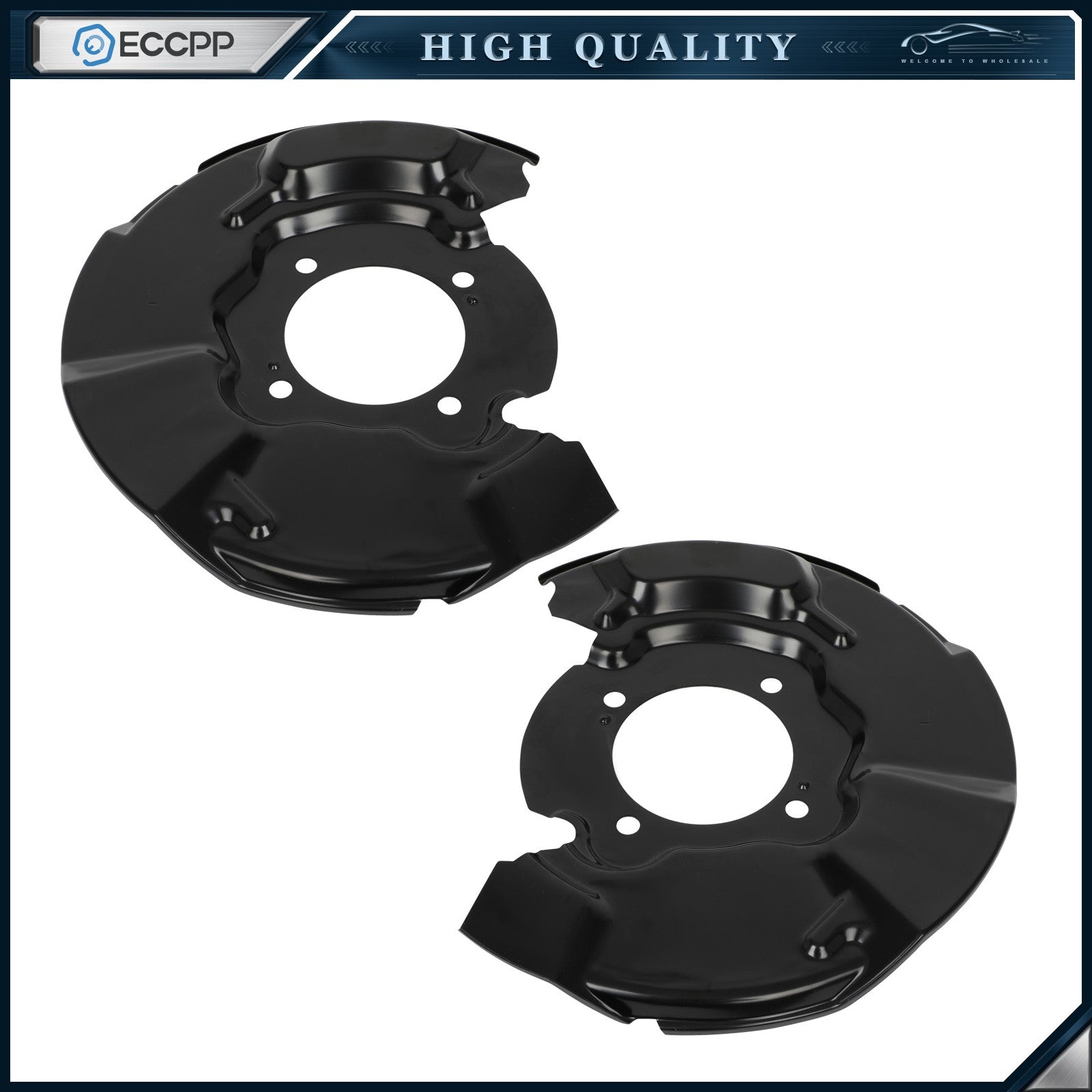 Front LH&RH Brake Dust Shields Steel for Toyota FJ Cruiser 4Runner 4WD 4.0L 2PCS 6B93BC-57