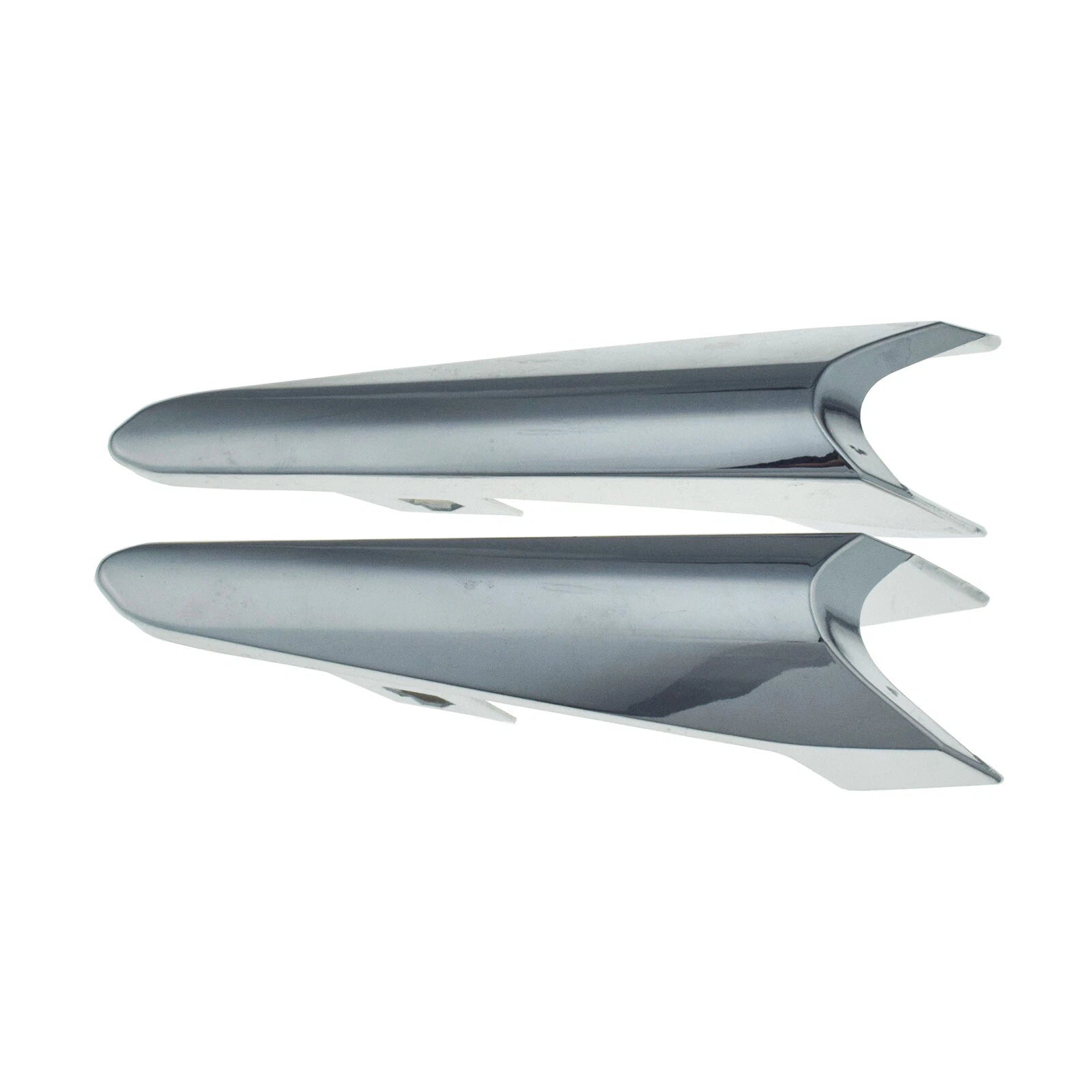 Pair Left Right Fog Light Trim Chrome For 2017-18 Mazda 3 B63C50C12 B63C50C22 6B93BC-57
