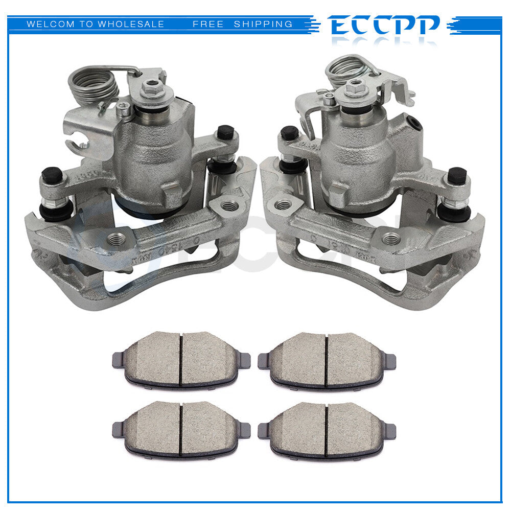 Rear Brake Calipers Brake Pads Set 6Pcs  Kit For 2011-2019 Ford Explorer 6B93BC-57