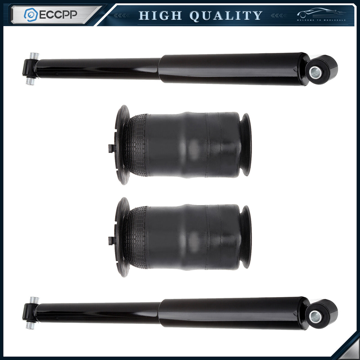 For Chevy Trailblazer GMC Envoy 02-09 Rear Air Bag Spring & Shock Absorber Kit