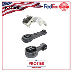 Engine Motor & Torque Strut Mount 3PCS Set For 2014-2019 Nissan Rogue 2.5L 6B93BC-57