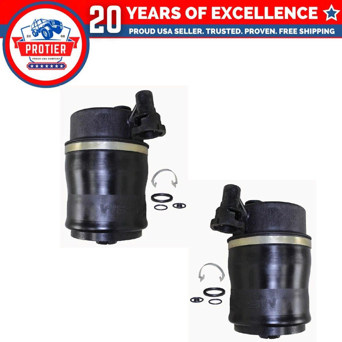 Rear Air Suspension Spring 2PCS Set Fit 1993-1998 Lincoln Mark VIII Replaces 6B93BC-57