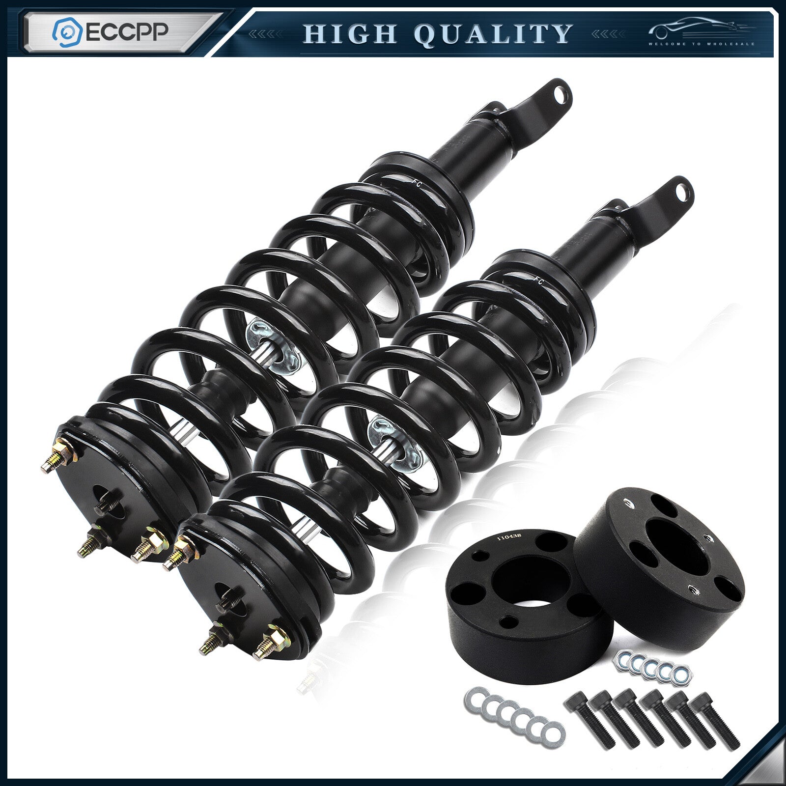 3" Front Leveling Lift Kit & Front Complete Struts For Ram 1500 4WD 2009-2016 KOEEP