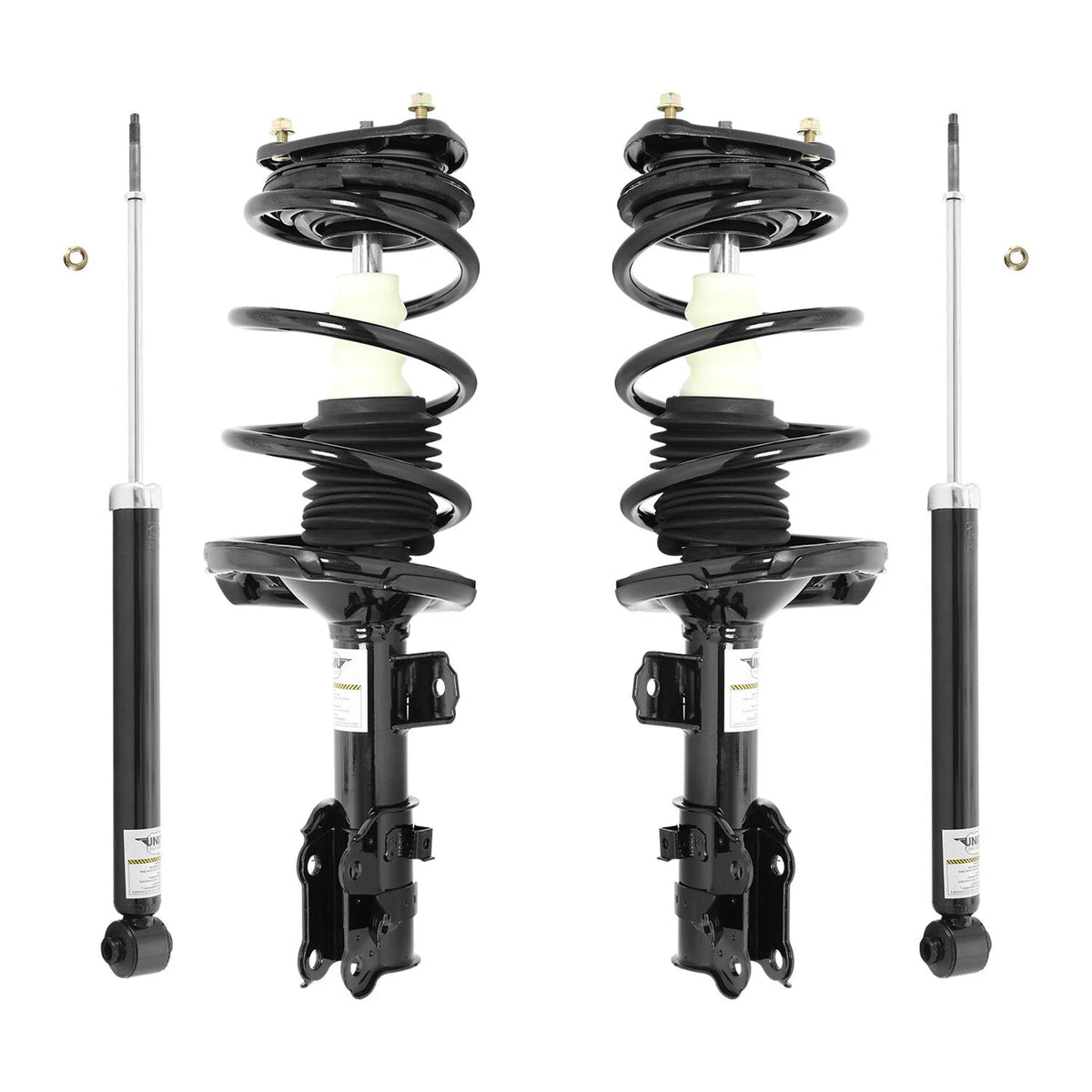 Front & Rear Complete Strut Assembly Shock Kit for 2006-2011 Hyundai Accent, 6B93BC-57