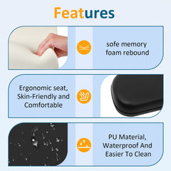 Black Golf Cart Rear Seat Cushion Set For EZGO TxT,ST,ST Sport,Valor models