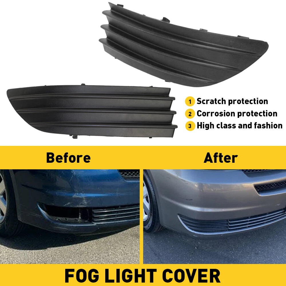 Left Right Fog Light Cover For 2004-2005 Toyota Sienna TO1089109 TO1088109 EOA 6B93BC-57