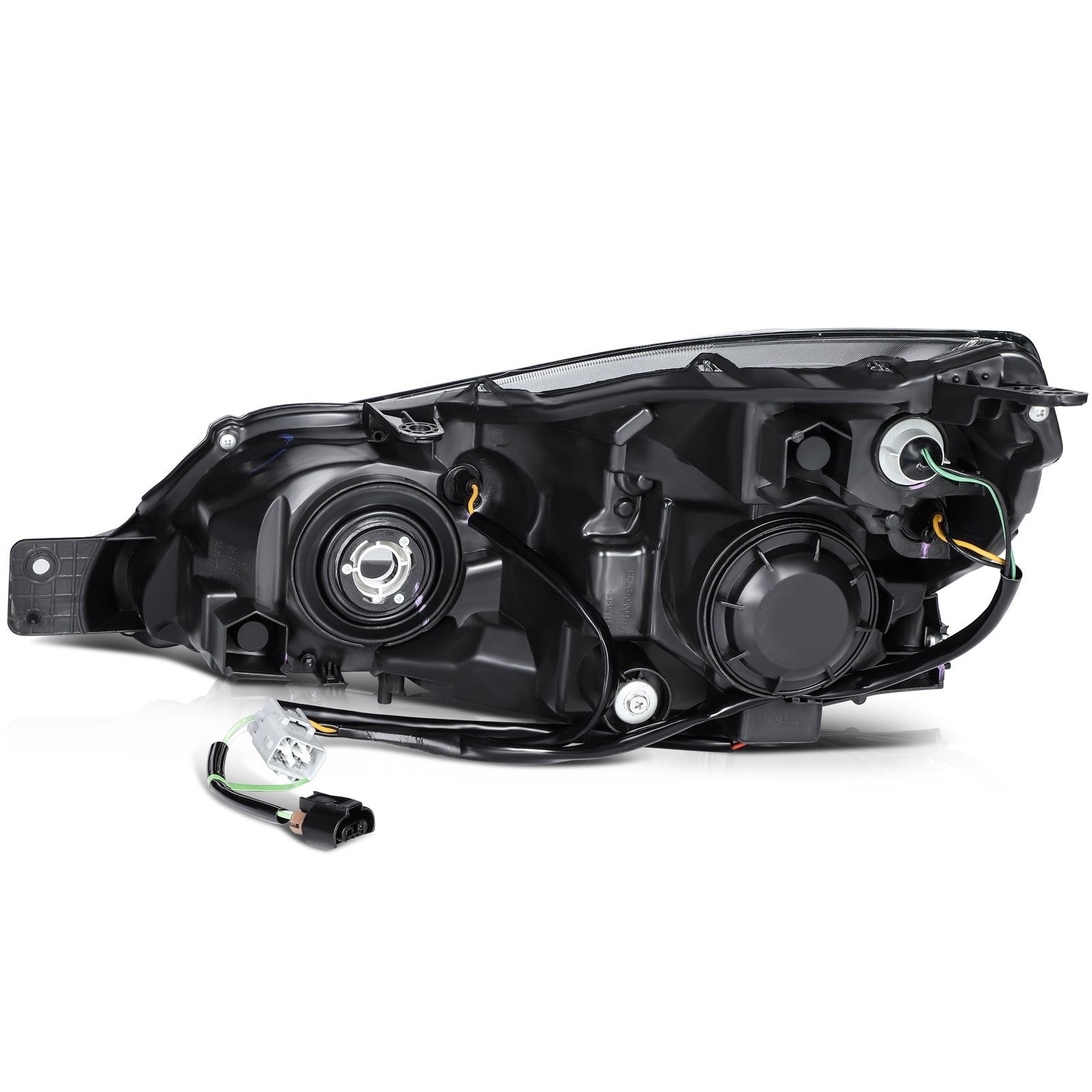 Pair Kit Headlights For 2010-2014 Subaru Legacy Outback 2.5L 3.6L Black Amber 6B93BC-57