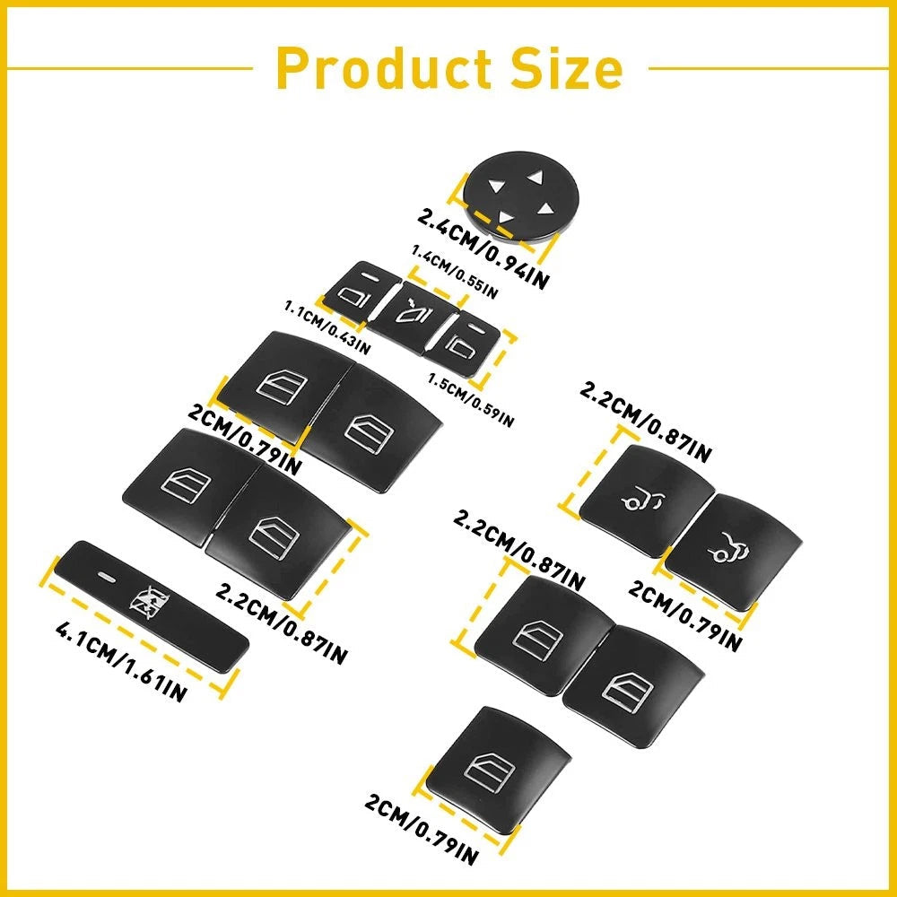 Fit for Mercedes-Benz GLA250 2014-2017 Door Window Switch Button Sticker 14/lot 6B93BC-57