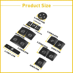 Fit for Mercedes-Benz GLA250 2014-2017 Door Window Switch Button Sticker 14/lot 6B93BC-57