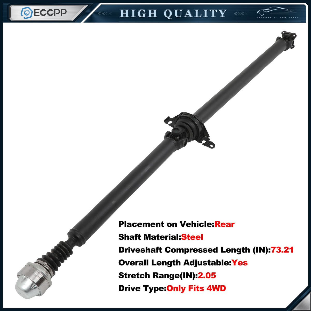 ECCPP Rear Driveshaft For Ford Escape 2008-12 Mercury Mariner 2008-2011 936-892