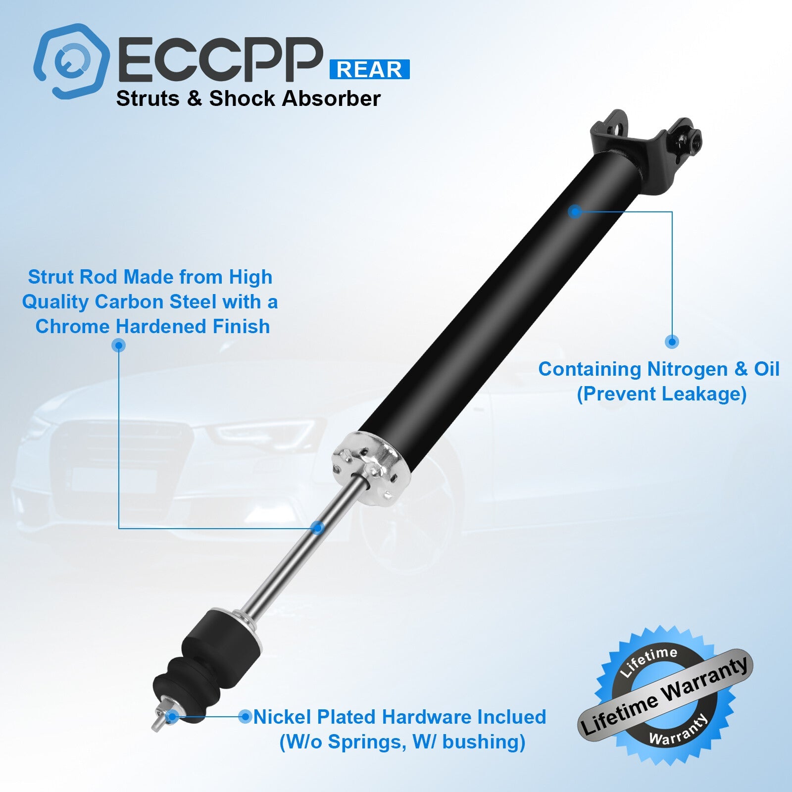 Rear Pair Struts Shocks For 2007-2017 Nissan Altima Left Right ECCPP ECCPP