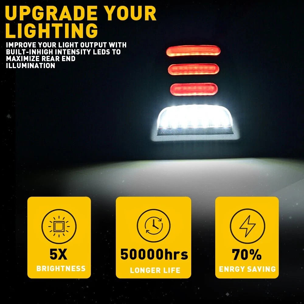 For 99-06 Chevy Tahoe GMC Suburban Yukon XL LED License Plate Light Lamp Bright 6B93BC-57
