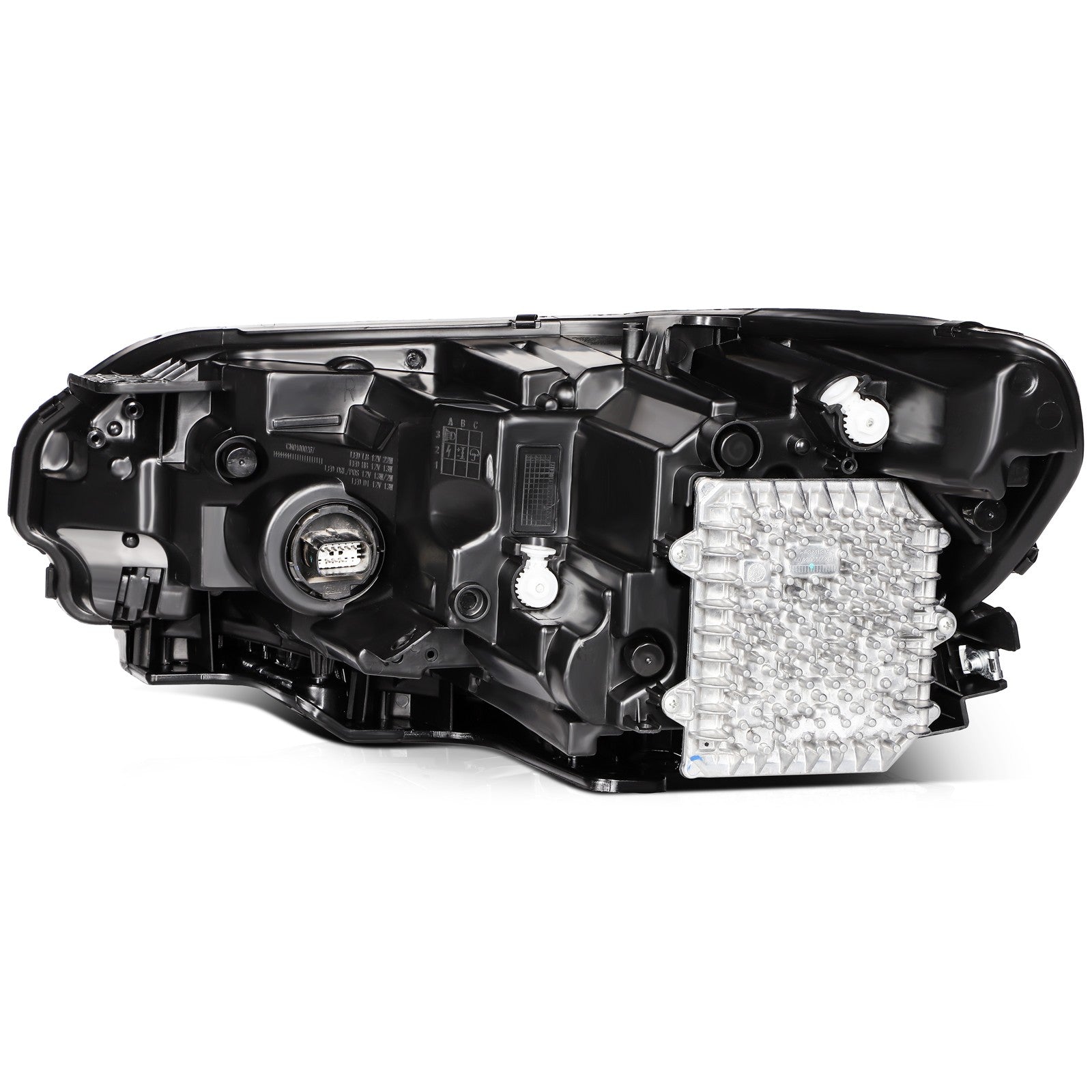 ECCPP LED Headlights Assembly For Jeep Cherokee 2019-2021 Pair Kit Black Amber 6B93BC-57