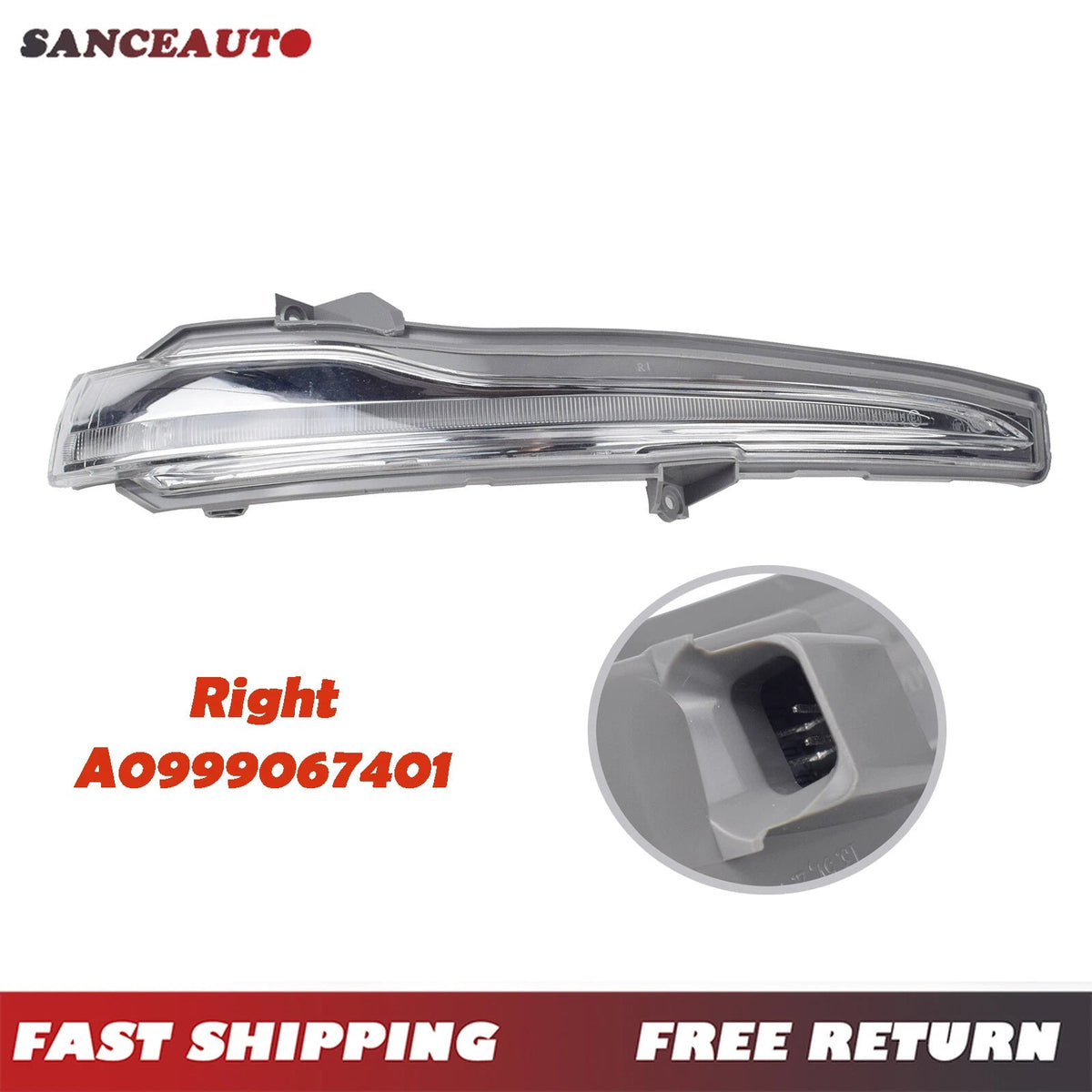 Mirror Turn Signal Light Right Passenger For Mercedes X253 W205 W222 W213 W253 6B93BC-57