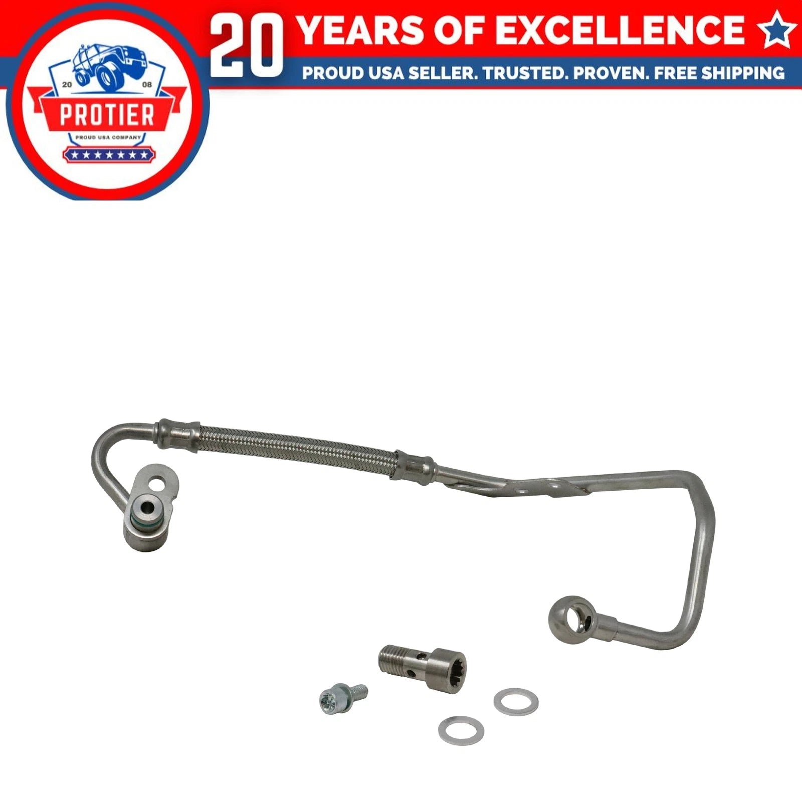 Turbocharger Oil Supply Line Fits Audi A4 A4 Quattro A5 A5 Quattro A6 09-16 L4 6B93BC-57