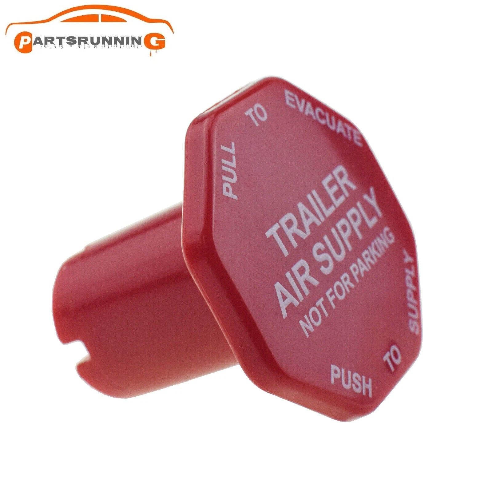Parking Brake Red Air Supply Knob For Universal Semi Trucks 298817 298817N 6B93BC-57