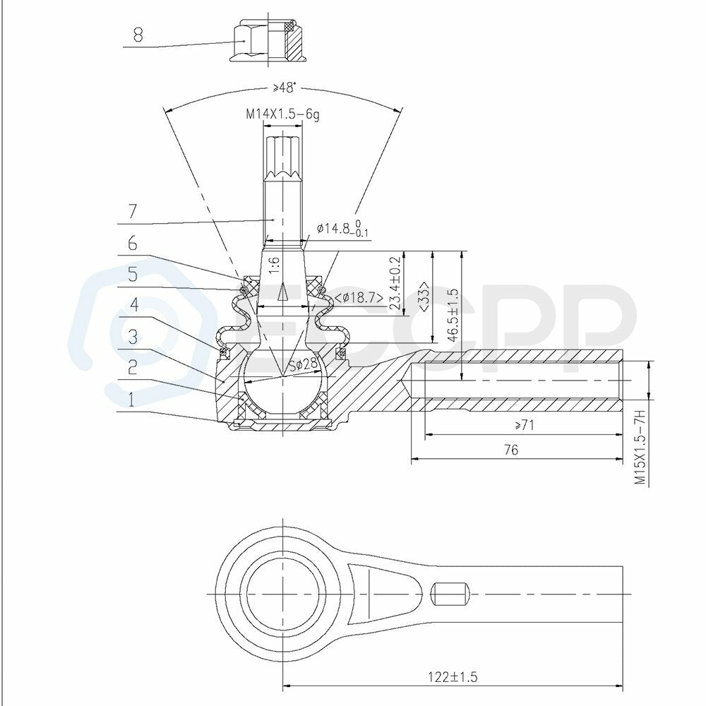 Fits 2000 2001 2002 2003 Dodge Durango Dakota 2WD Ball Joint Tierod Sway Bar kit 6B93BC-57