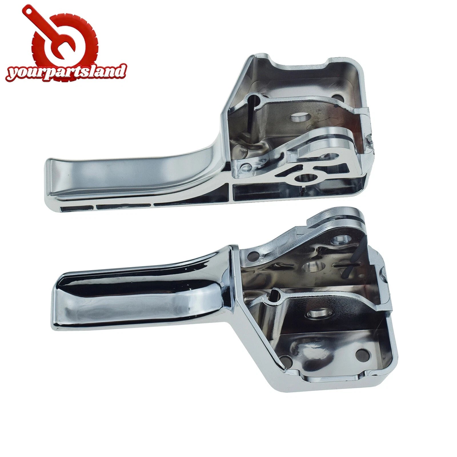 2X Interior Inner Door Handle LH RH For 07-14 Ford Edge 07-15 Lincoln MKX Chrome 6B93BC-57