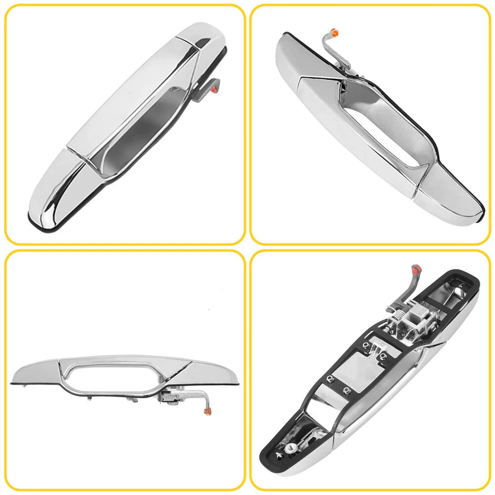 For 2007-2013 Chevy GMC Door Outside Handle Front Passenger Right Side RH Chrome 6B93BC-57