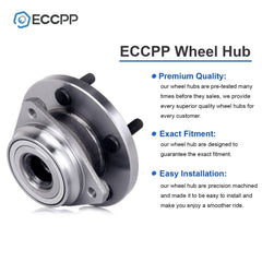 ECCPP 1Pc Wheel Hub Bearing Assembly Front For Jeep Grand Cherokee WJ 1999-2004 ECCPP