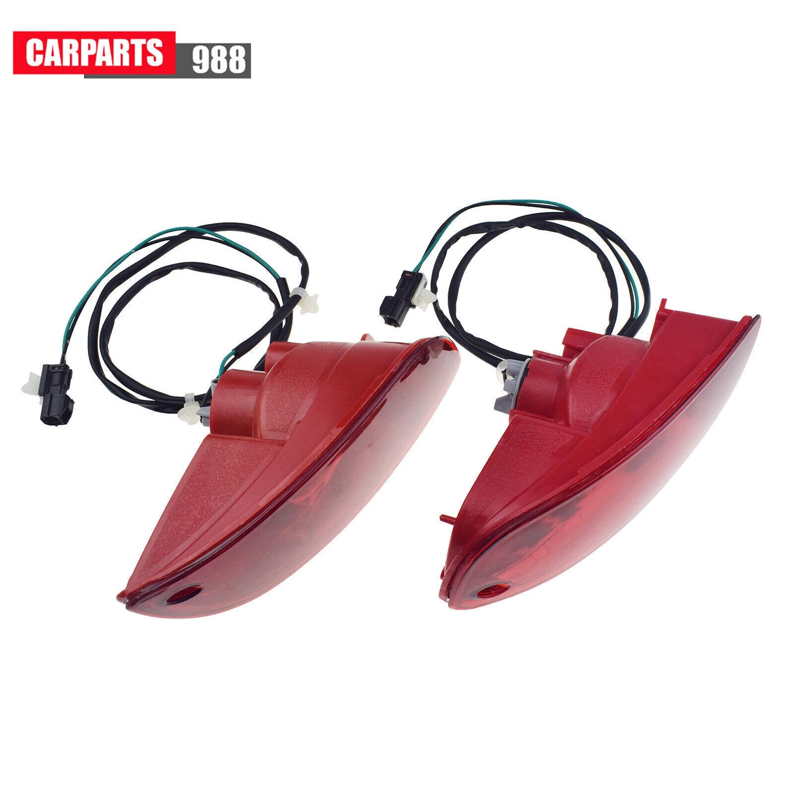 Pair Rear Bumper Reflector Lamp For 07-09 Hyundai Santa Fe 924082B010 924092B010 6B93BC-57