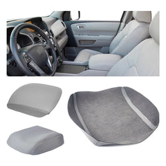 Fits 2009-2015 Leather Pilot Honda Center Console Armrest Cover Lid Skin Gray 6B93BC-57