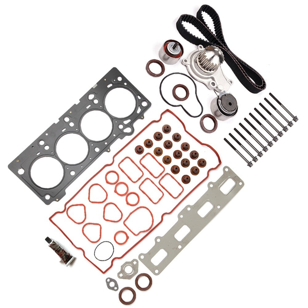 For 03-09 Chrysler PT Cruiser Jeep 2.4 Head Bolts set Timing Belt Water Pump Kit 6B93BC-57