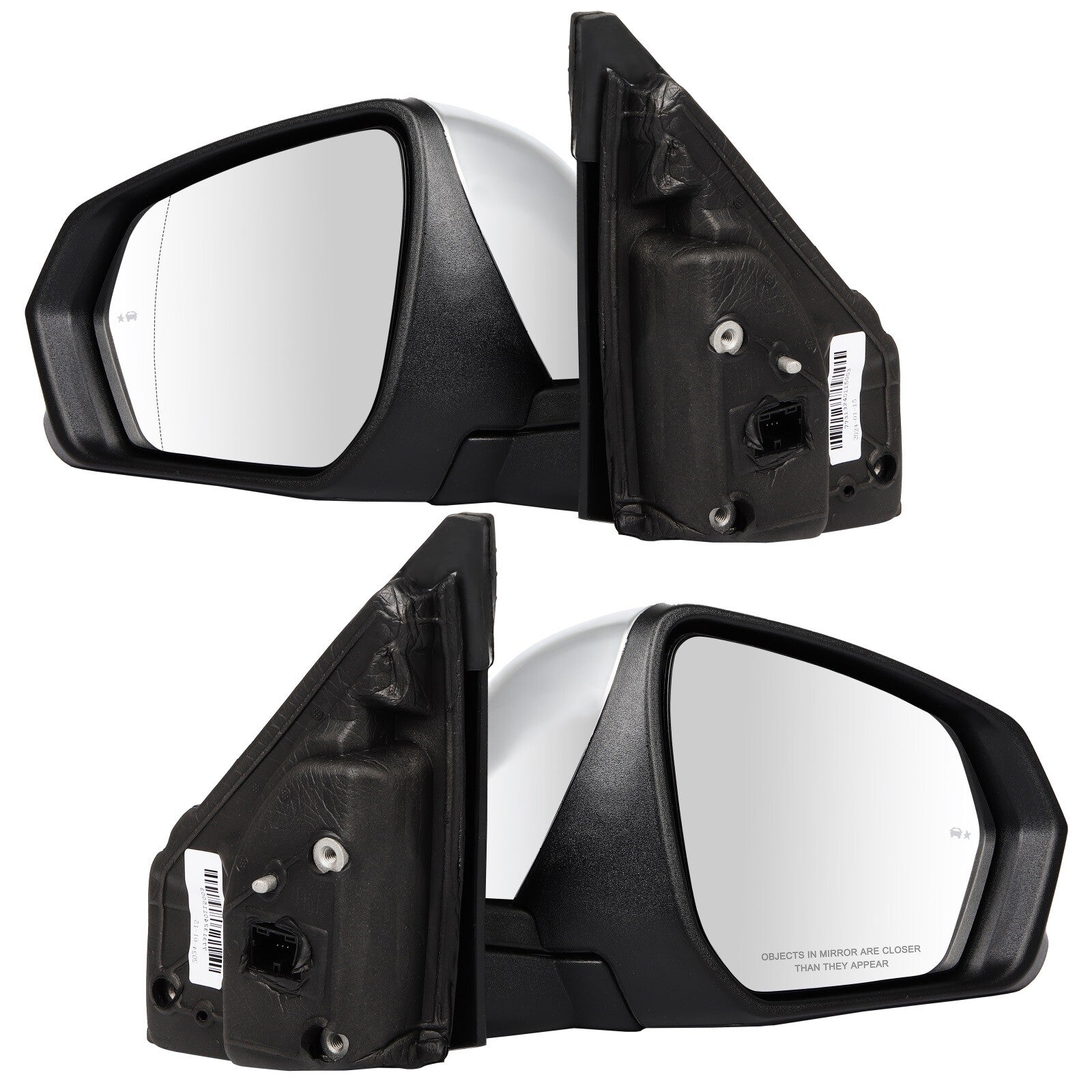 Chrome Mirror For 2018-2021 Chevrolet Equinox Blind Spot Driver & Passenger Side 6B93BC-57