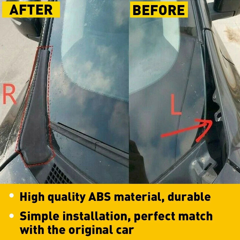 For 2014-2020 Nissan Rogue Windshield Front Wiper Side Cowl Extension Cover Trim 6B93BC-57