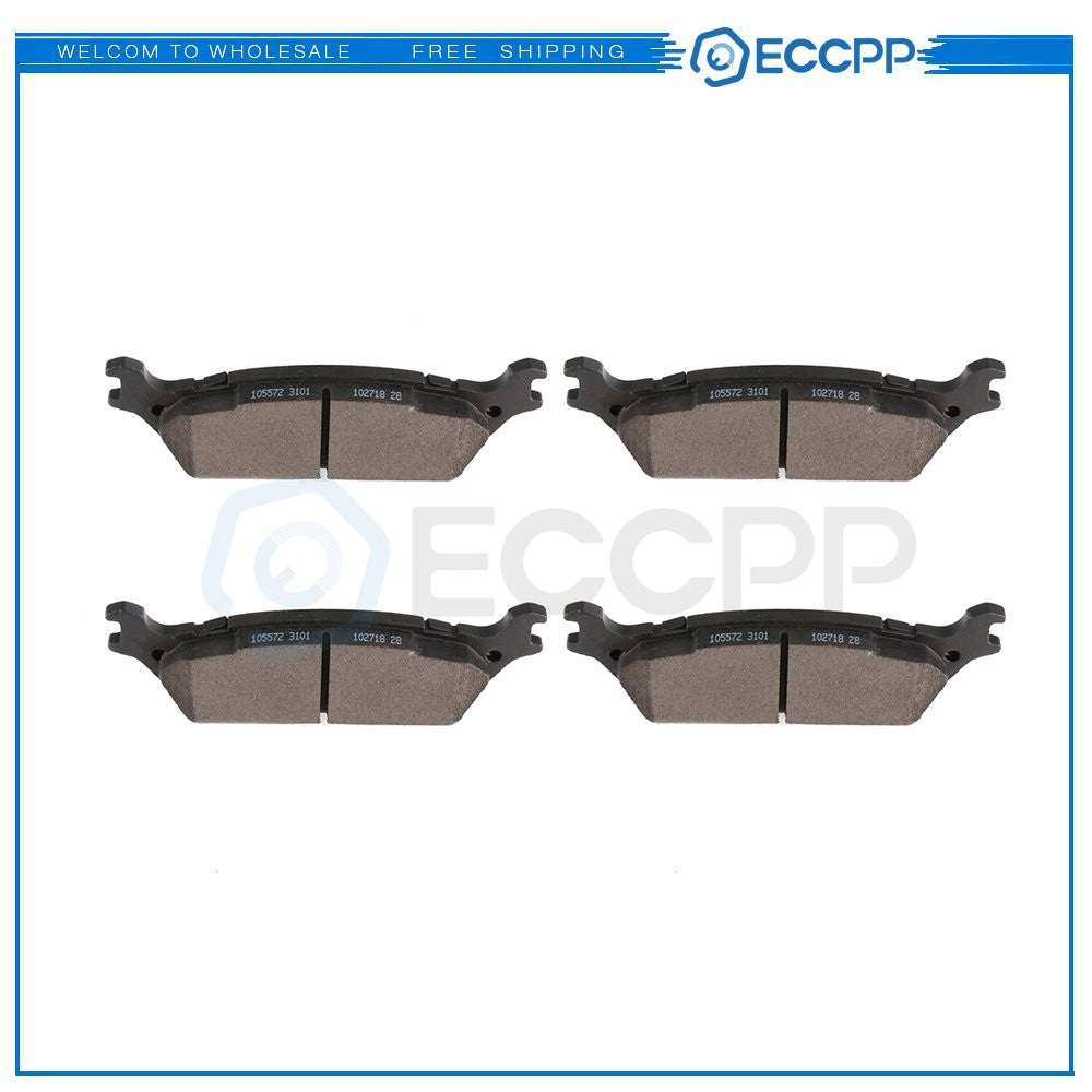 Rear Ceramic Brake Pads For 2012 2013 2014 2015 2016 2017 2018 Ford F-150 4pcs 6B93BC-57