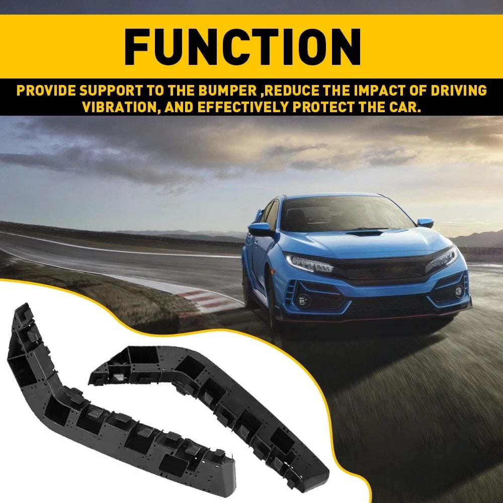 Front Upper Bumper Bracket Cover Left Ritght Side For 2016-2021 Honda Civic EA 6B93BC-57