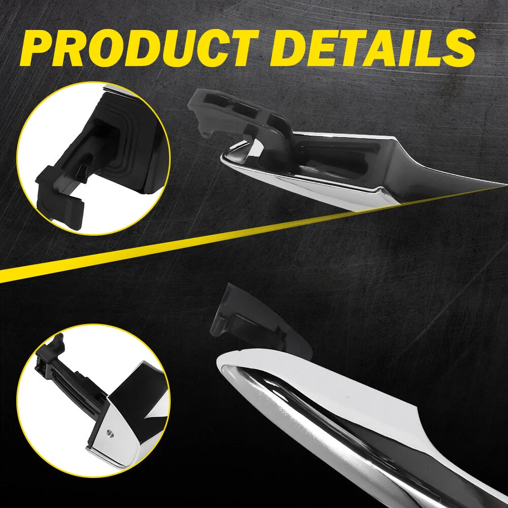 2pcs Front Left Right Side Outside Outer Door Handle For Hyundai Sonata 2015-19 6B93BC-57