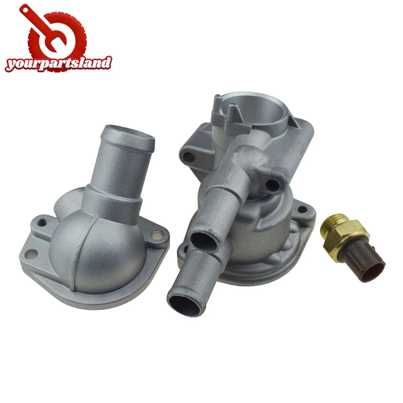 Thermostat Housing Cover & Sensor 3PCS for Honda Civic HR-V Integra 19311P2A000 6B93BC-57