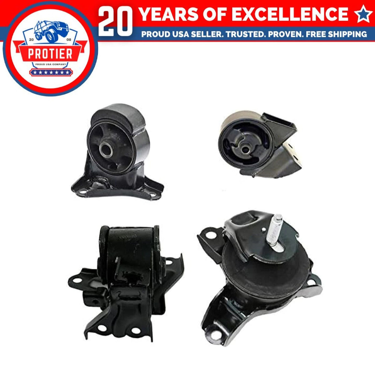 Fits 2005-2010 Hyundai Tucson/Kia Sportage, 2.0L MANUAL Motor & Trans Mount : 6B93BC-57