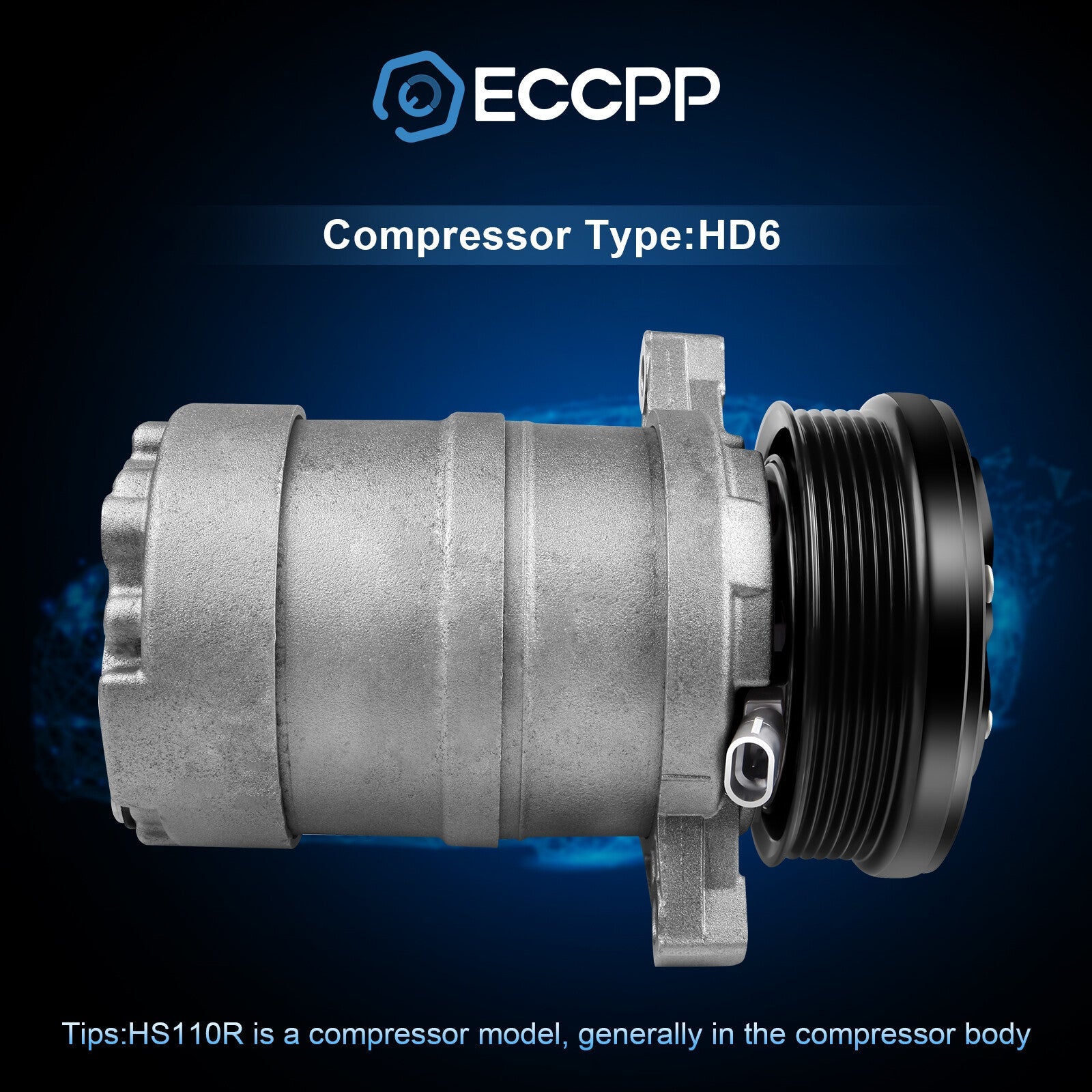 A/C Compressor For 92-02 Acura SLX 98-99 Cadillac Isuzu Oldsmobile 6B93BC-57