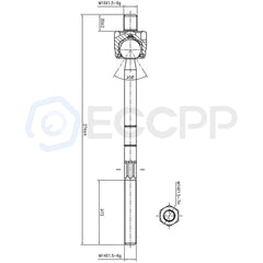 6pcs Fits 1998-2000 2001 Ford Explorer Inner Outer Tie Rods Sway Bar Links Kit 6B93BC-57