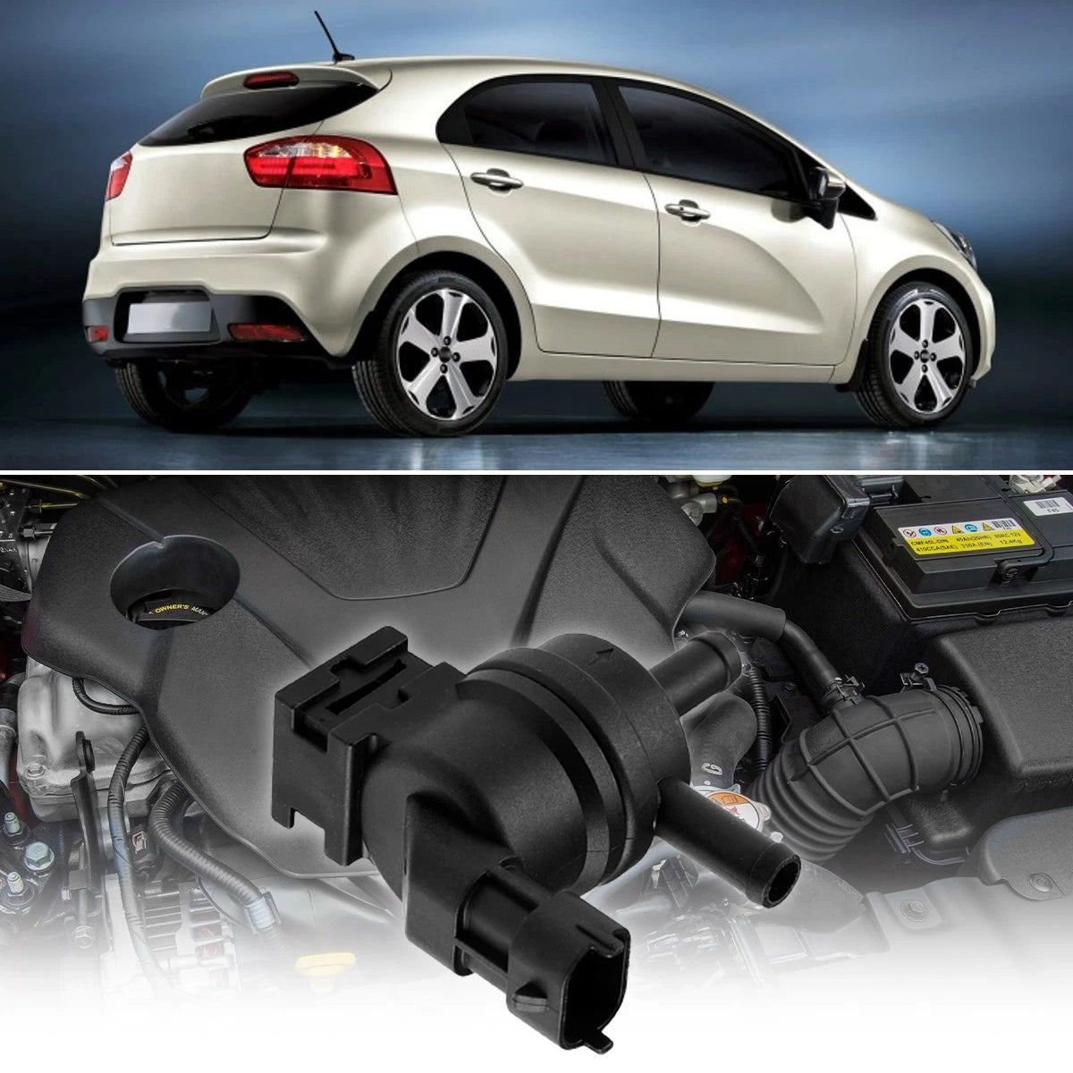 Vapor Canister Purge Solenoid Valve EVAP For 2012-2019 Hyundai Veloster 911349 6B93BC-57