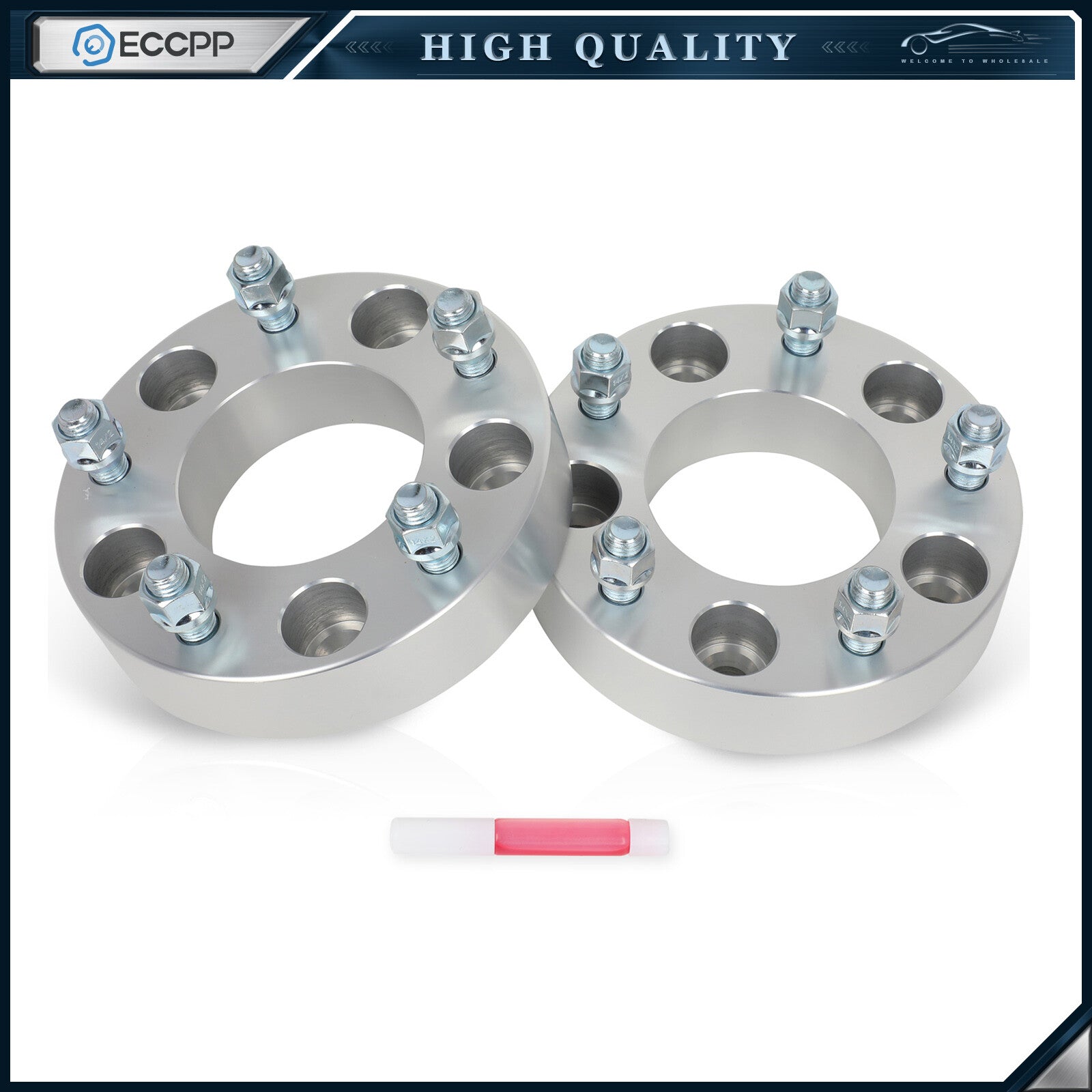 2Pcs 1.5" 5x135 to 5x5.5 Wheel Adapters 14x2 For Ford F-150 5x135 to Ram 5x139.7 6B93BC-57