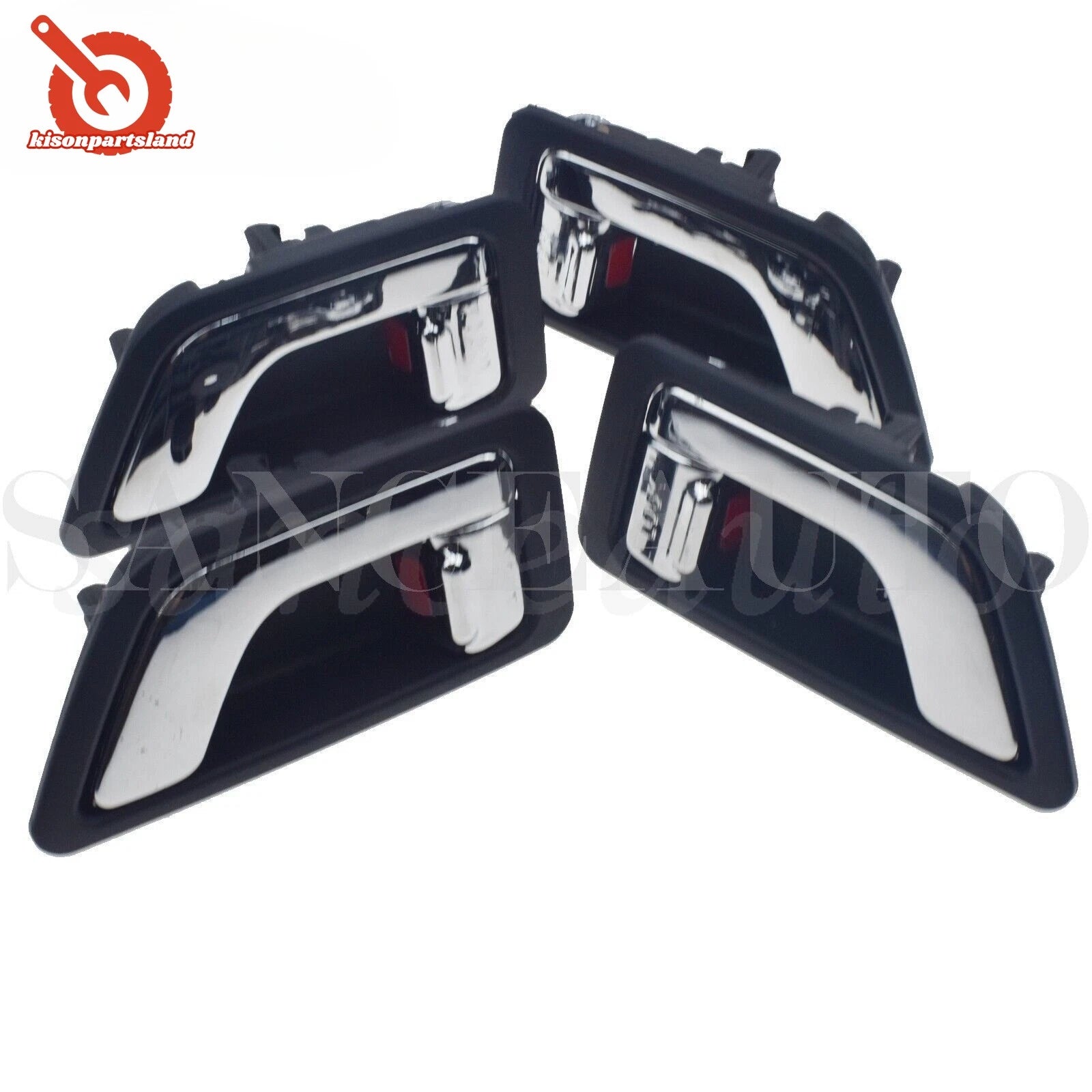 Set 4PCS Chrome Inside Door Handles Left Right for Hyundai Getz/Click/TB 2002-09 6B93BC-57
