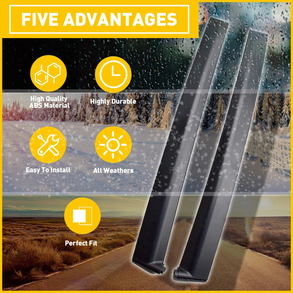 For 92-95 Honda Civic 2 3 dr LH&RH Door Garnish Trim Pillar Sash Set US 6B93BC-57