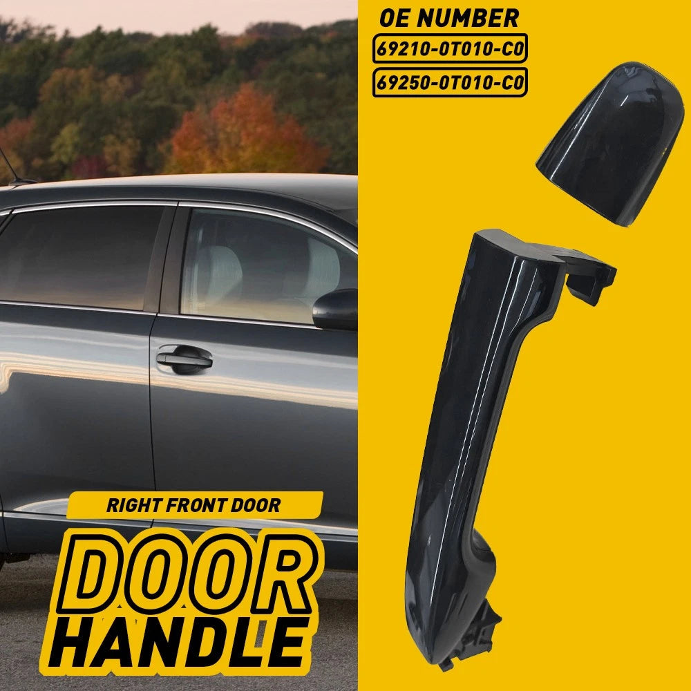 Exterior Door Handle For 2011-2016 Toyota Sienna Black Front Passenger Side US 6B93BC-57