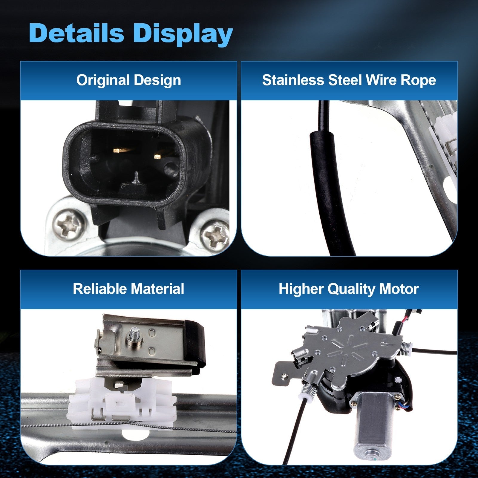 For Chevrolet Avalanche 2007-2013 Front RH Side Window Regulator w/ Motor 6B93BC-57