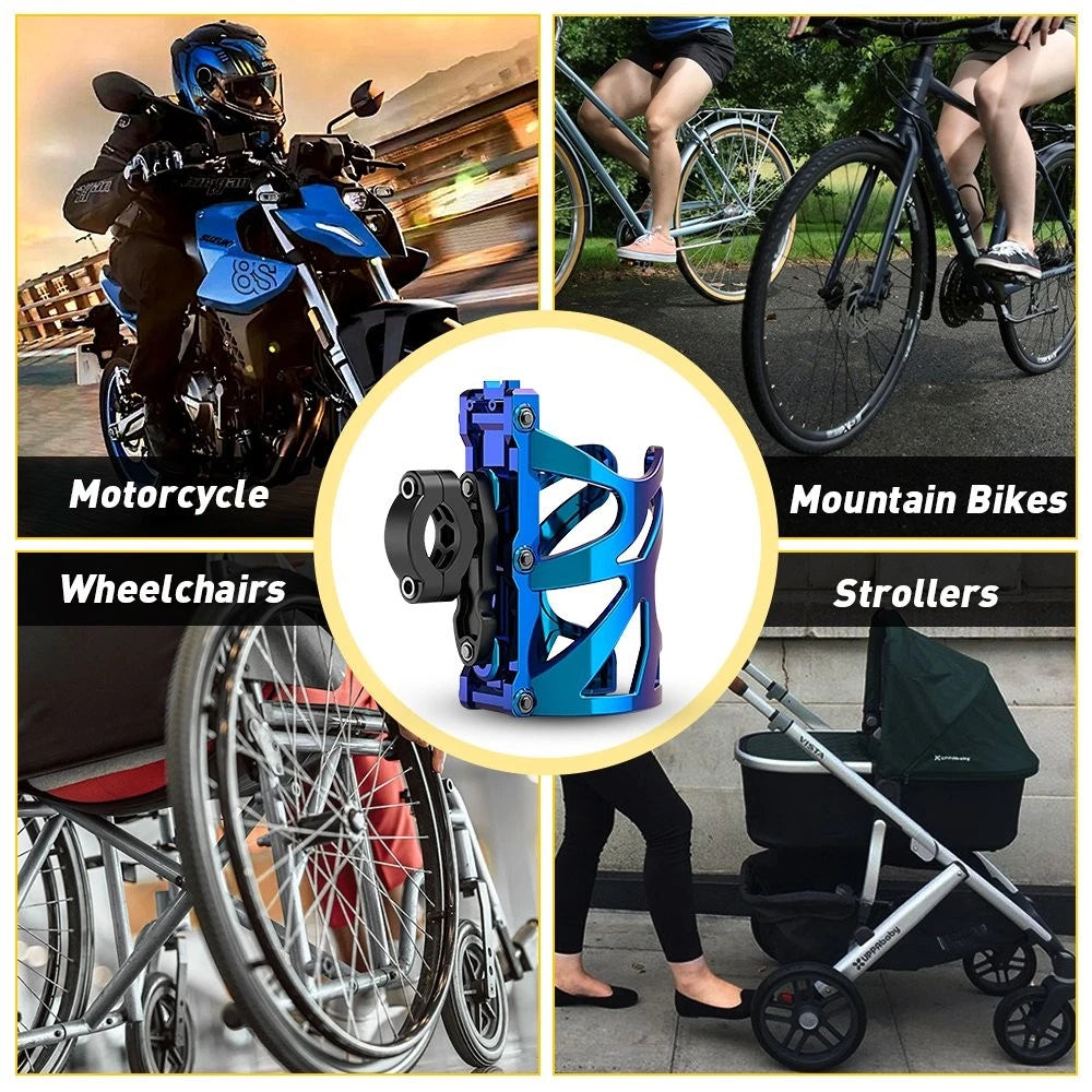 Drink Bottle Holder Cup Mount fits ATV Bicycle Motorcycle 18-32MM Handlebar 6B93BC-57