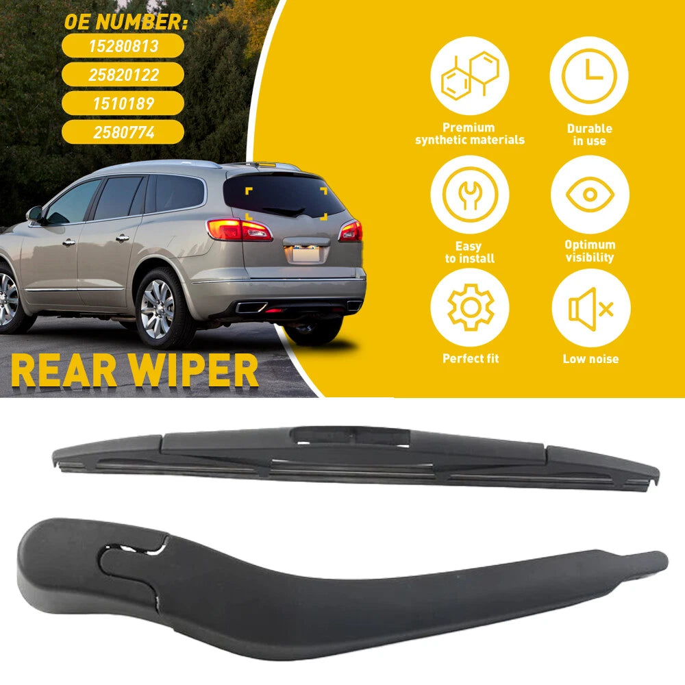 Rear Back Windshield Wiper Arm with Blade For Buick Enclave 2008-2016 15280813 6B93BC-57