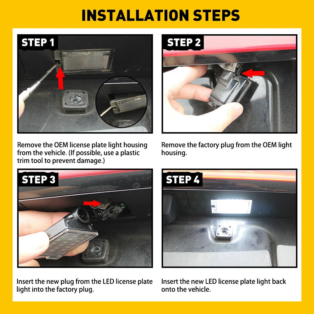 2x License 18LED Plate For Light 2014-2021 Dodge Durango Super Bright Lamp EOA 6B93BC-57